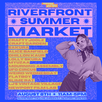 Riverfront Summer Market Poster, Newport